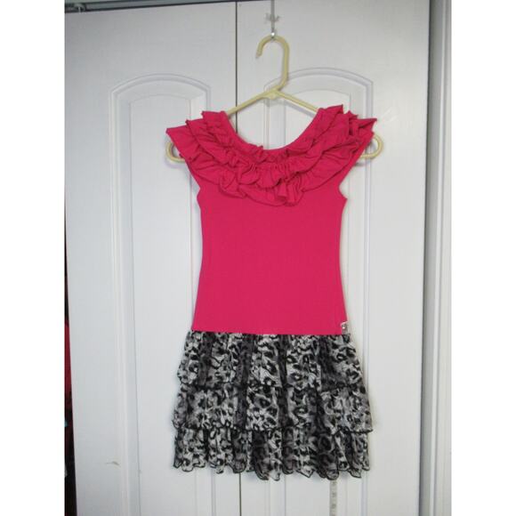 #16 Rare Too Pink Lepoard Dress - Picture 4 of 4